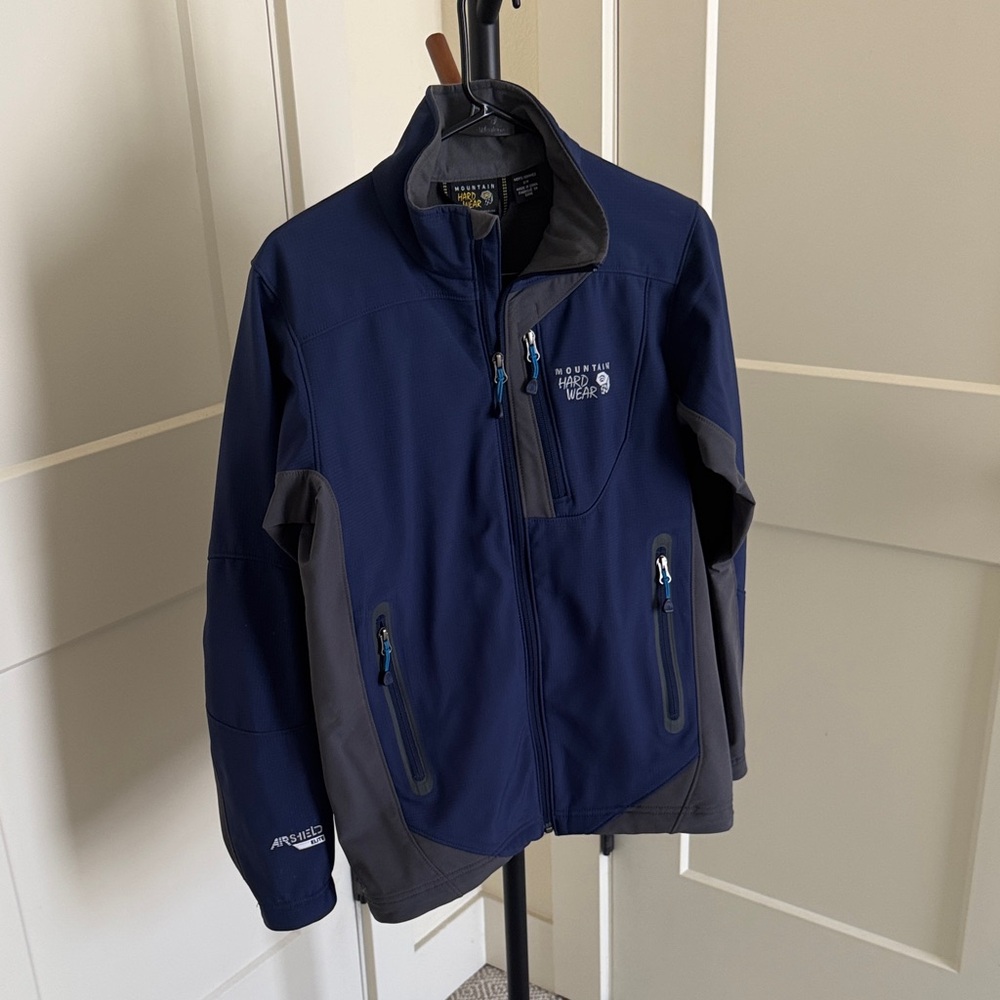 Mountain Hardwear AirShield Elite Softshell Jacket, Navy, Size - Men S